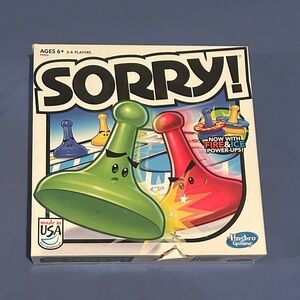 Hasbro Sorry! Classic Board Game Green and Red